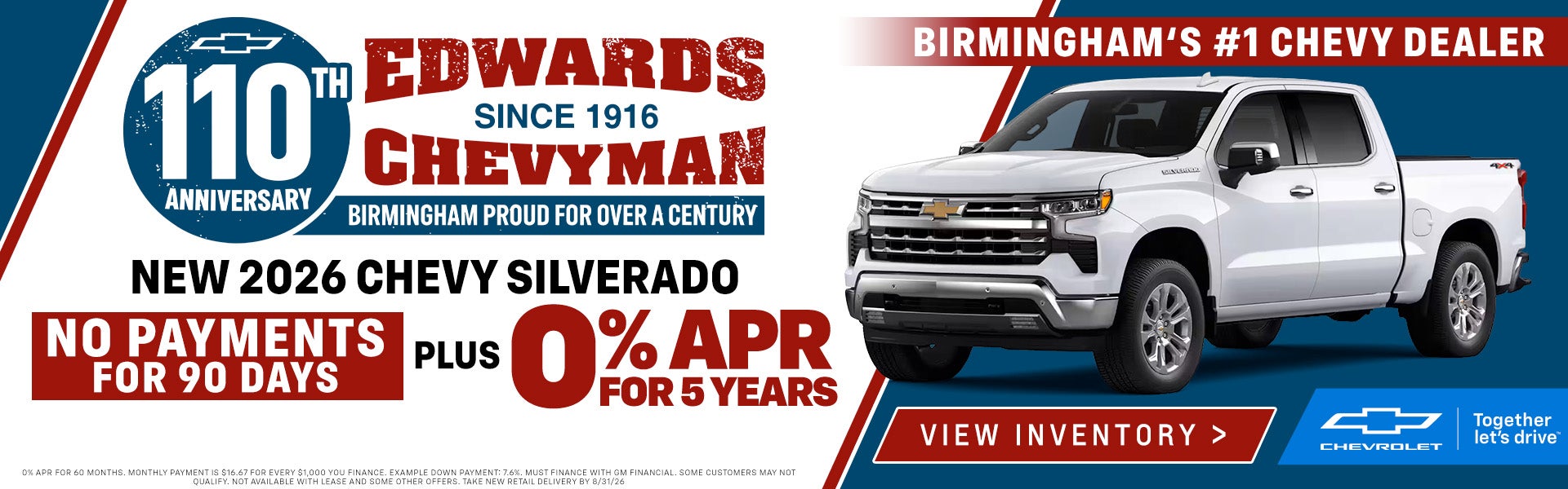 2026 Silverado 1500 0% apr for 60 months