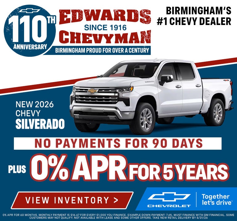 2026 Silverado 1500 0% apr for 60 months