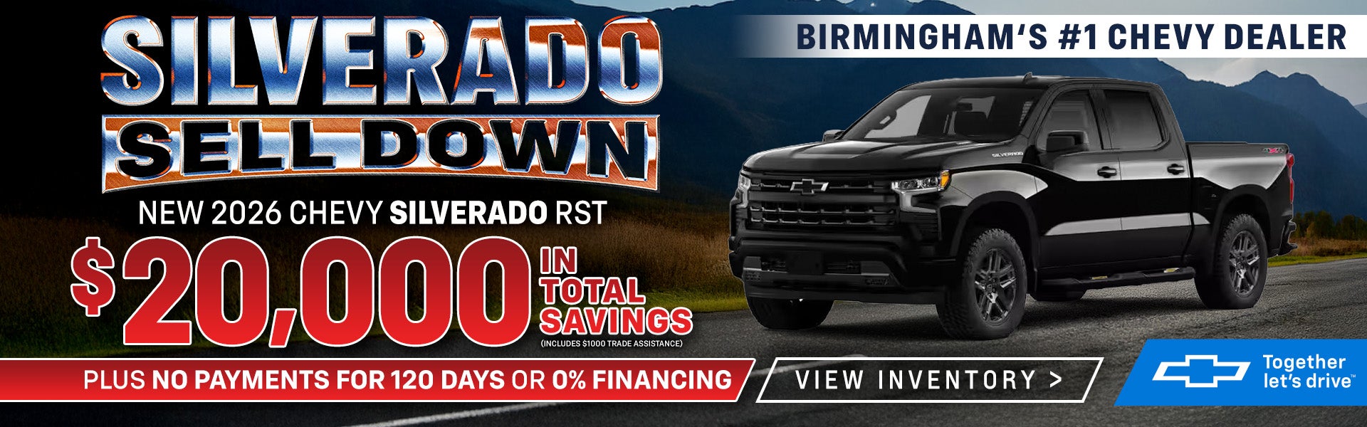2026 Silverado RST $20000 in total savings