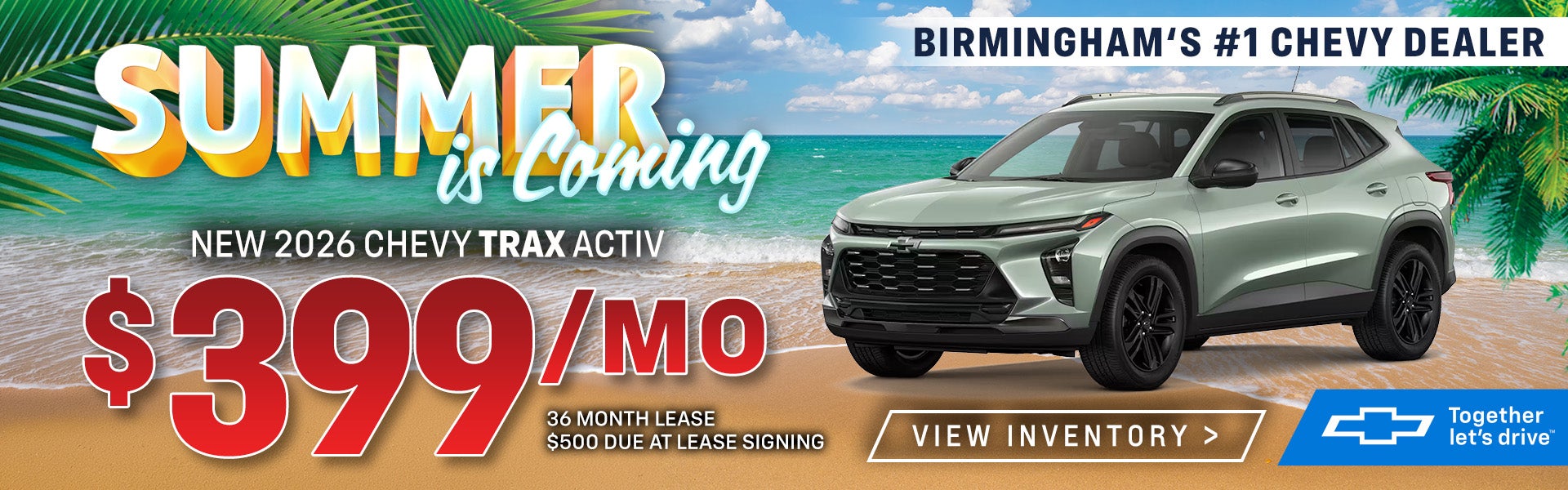 2026 Trax #399 a month lease for 36 months