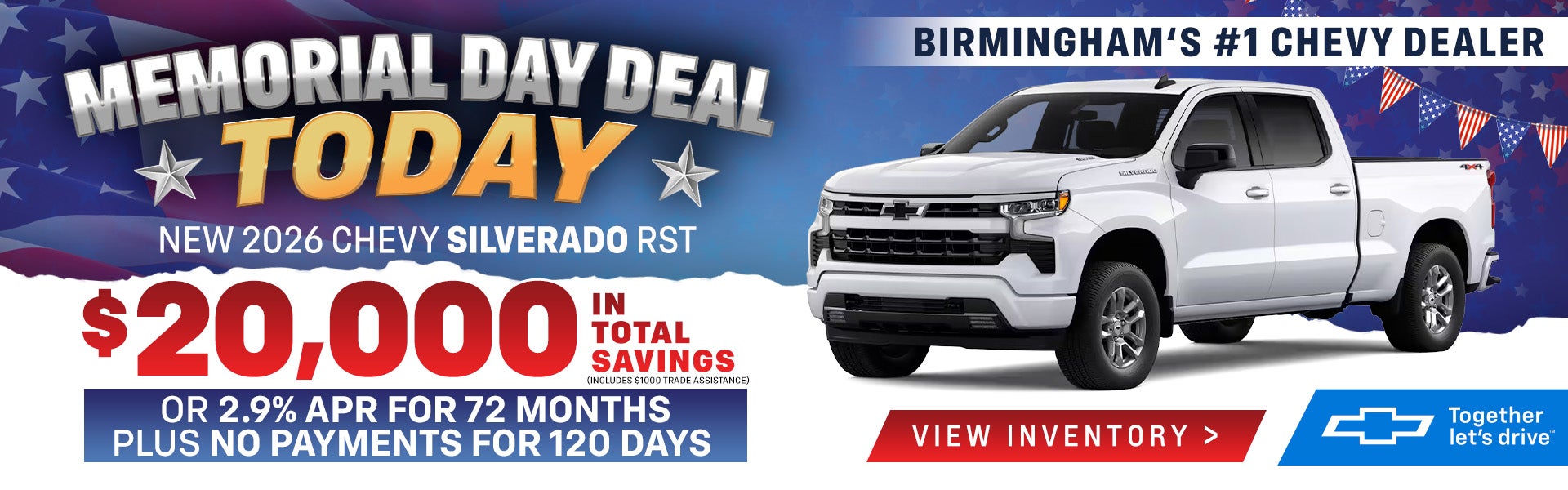 2026 Silverado RST $20000 in total savings