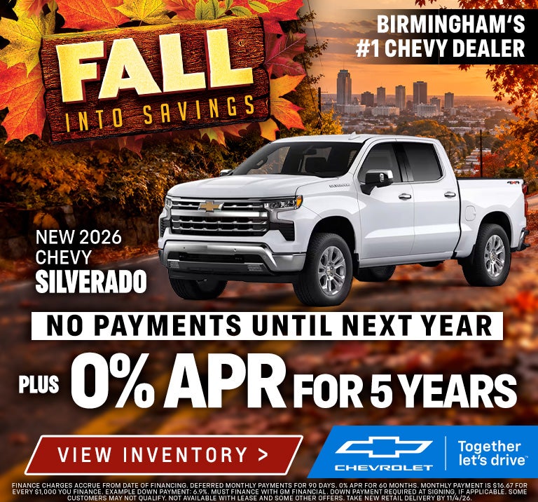 2026 Silverado 0% for Months
