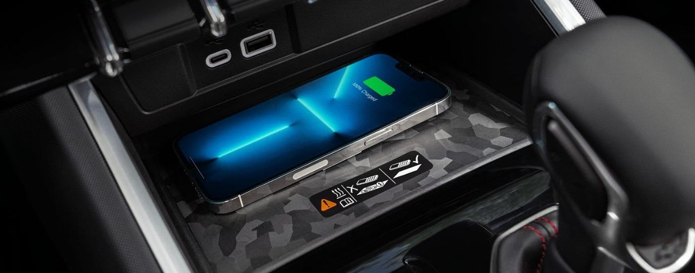 Wireless charging in a 2026 Chevy Colorado ZR2